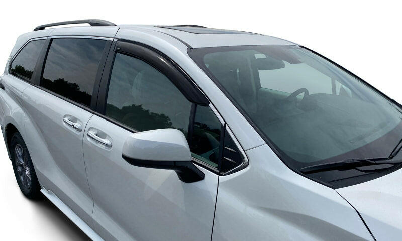 AVS 21-22 Toyota Sienna LE Ventvisor Outside Mount Window Deflectors 2pc - Smoke Wind Deflectors AVS
