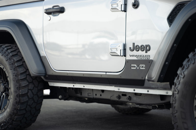 DV8 Offroad 18-23 Jeep Wrangler JL Rock Skins (2 Door Only) Body Armor & Rock Rails DV8 Offroad