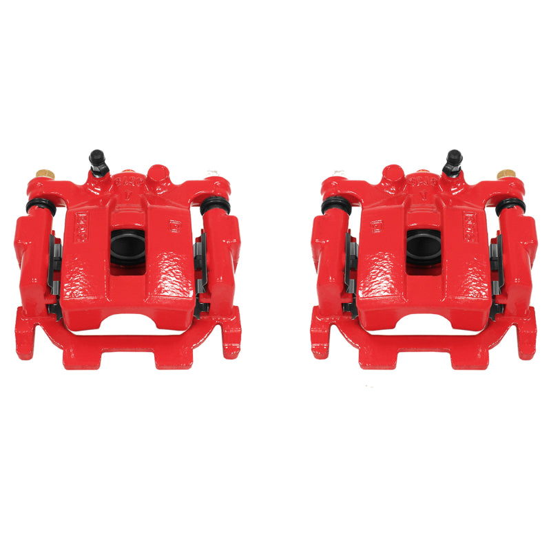 Power Stop 09-14 Nissan Maxima Rear Red Calipers w/Brackets - Pair Brake Calipers - Perf PowerStop