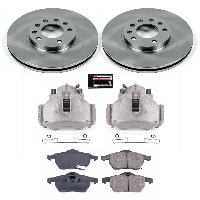 Power Stop 99-03 Saab 9-3 Front Autospecialty Brake Kit w/Calipers Brake Kits - OE PowerStop