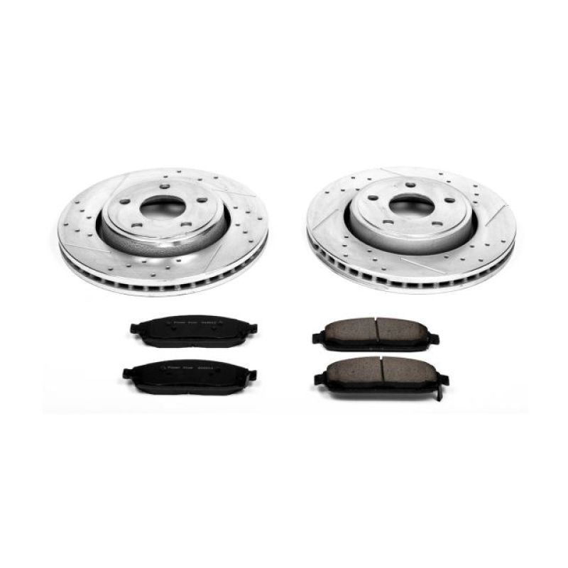 Power Stop 06-10 Jeep Commander Front Z23 Evolution Sport Brake Kit Brake Kits - Performance D&S PowerStop