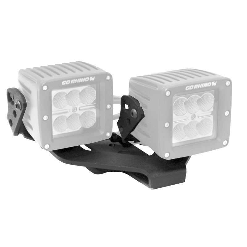 Go Rhino 18-20 Jeep Wrangler JL/JLU/Gladiator JT Light Mount - Two 3in Cubes Light Mounts Go Rhino
