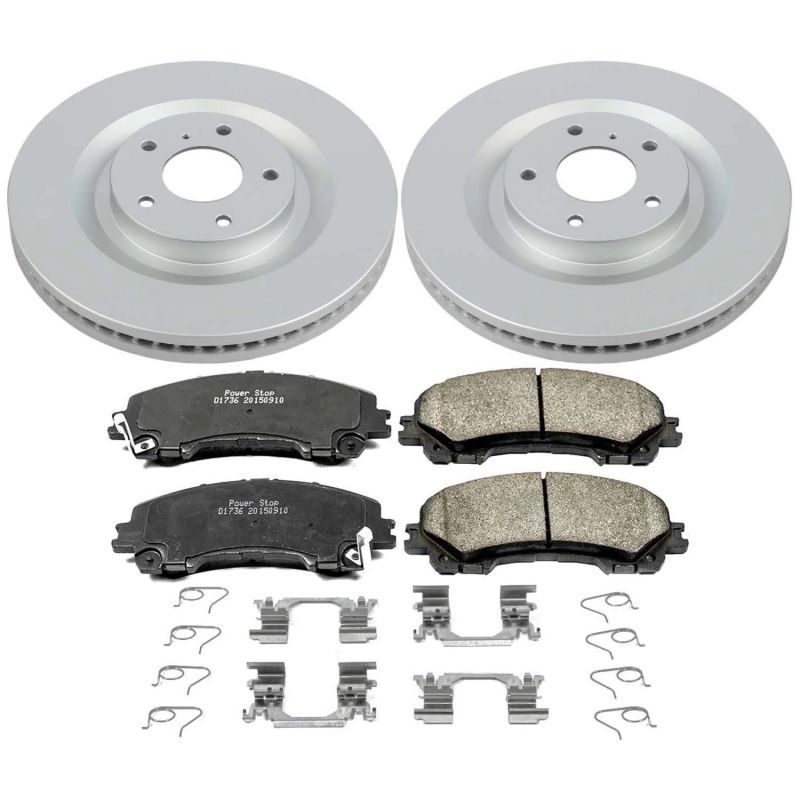 Power Stop 2019 Infiniti QX50 Front Z17 Evolution Geomet Coated Brake Kit Brake Kits - Performance Blank PowerStop
