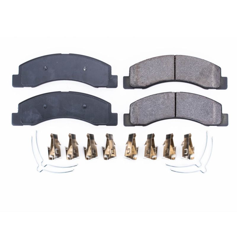 Power Stop 00-05 Ford Excursion Front Z17 Evolution Ceramic Brake Pads w/Hardware Brake Pads - OE PowerStop