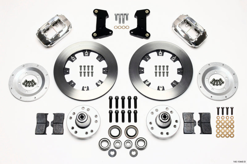 Wilwood Forged Dynalite Front Kit 12.19in Polished 74-80 Pinto/Mustang II Disc Spindle only Big Brake Kits Wilwood