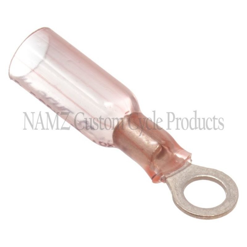 NAMZ Heat Sealable No.10 Ring Terminals 16-14g (25 Pack) Wiring Connectors NAMZ