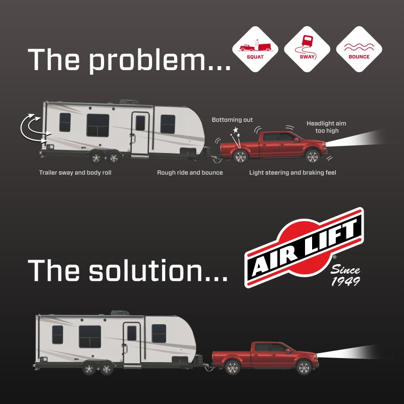 Air Lift Loadlifter 5000 Ultimate Air Spring Kit w/ Internal Jounce for 21-24 Dodge Ram TRX 4WD Air Suspension Kits Air Lift