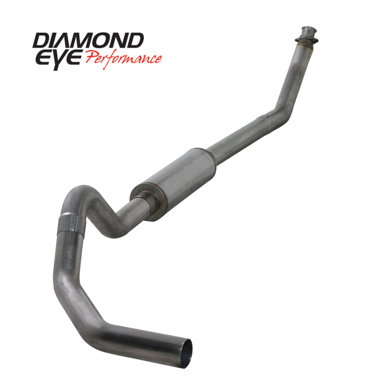 Diamond Eye KIT 4in TB SGL SS: 98.5-02 DODGE CUMMINS 5.9L Turbo Back Diamond Eye Performance