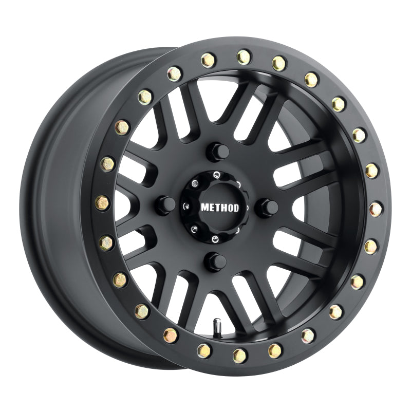Method MR406 UTV Beadlock 14x10 / 5+5/0mm Offset / 4x136 / 106mm CB Matte Black Wheel Wheels - Cast Method Wheels