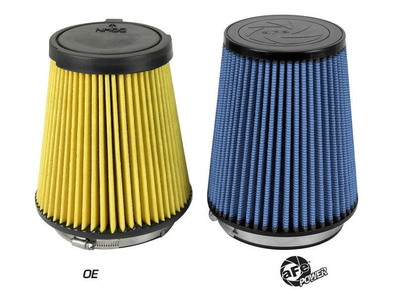 aFe MagnumFLOW Replacement Air Filter w/ Pro 5R Media 16-19 Ford Mustang GT350 V8-5.2L Air Filters - Drop In aFe