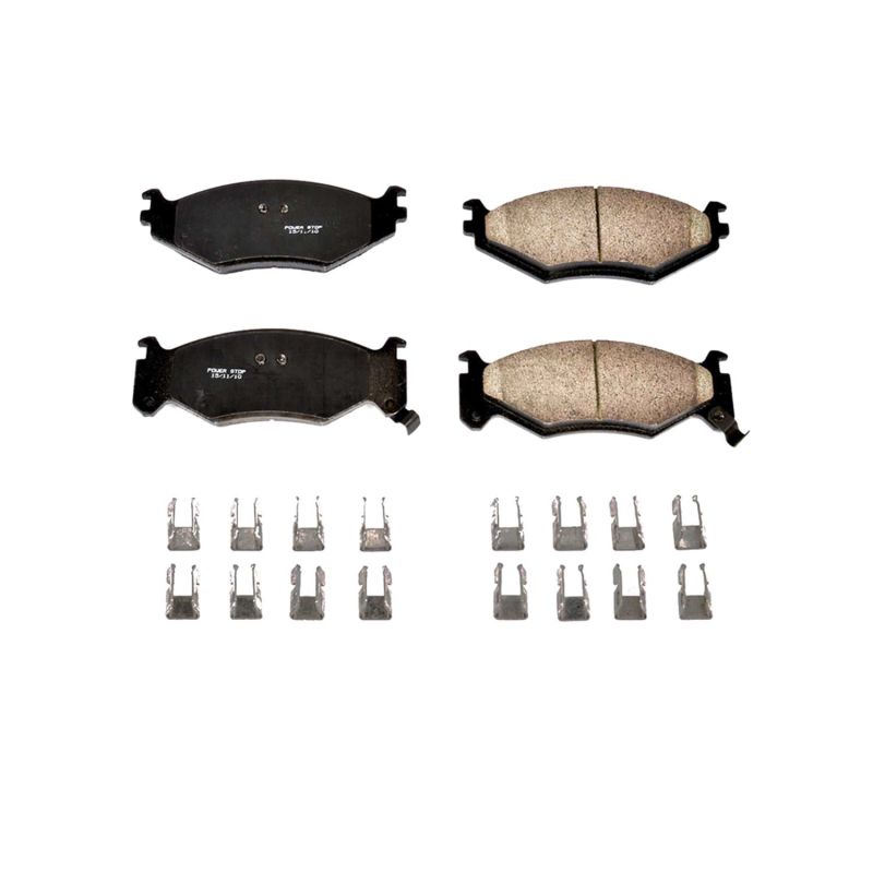 Power Stop 91-92 Chrysler Daytona Front Z17 Evolution Ceramic Brake Pads w/Hardware Brake Pads - OE PowerStop