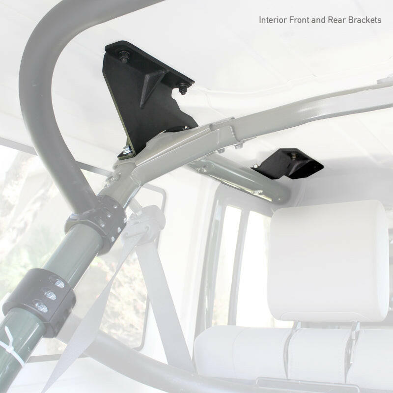 Go Rhino 07-17 Jeep Wrangler 4dr Mouinting Kit for SRM Rack Roof Baskets Go Rhino