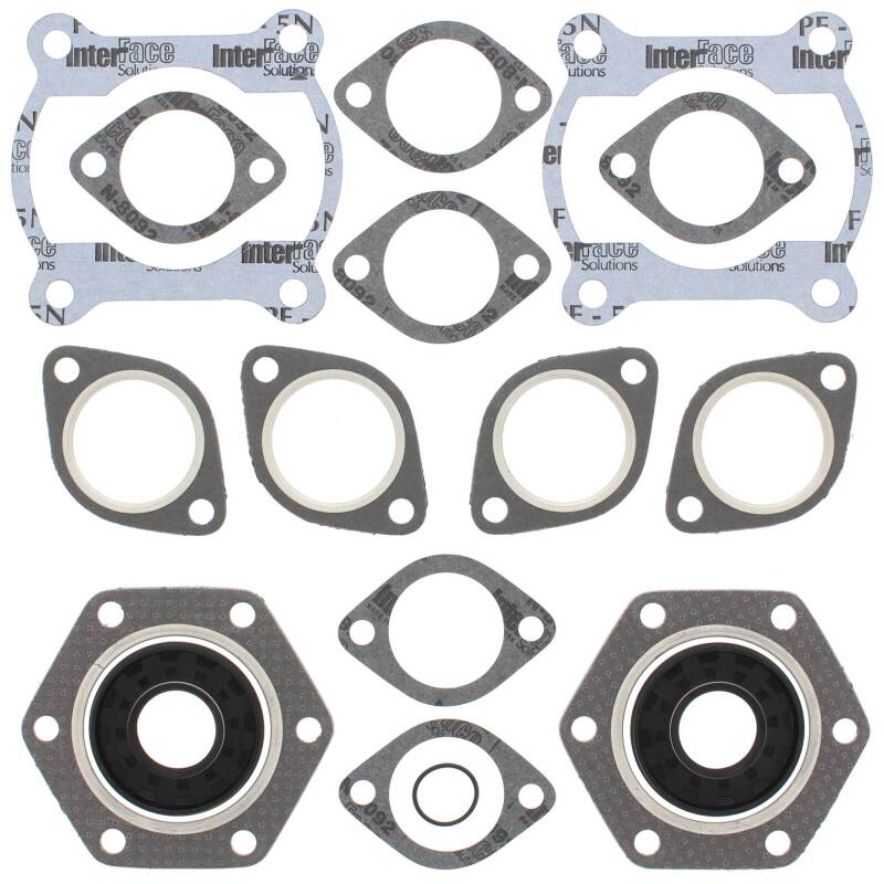 Vertex Gaskets 81-82 Polaris Cutlass SS 440 Complete Gasket Kit w/ Oil Seals Engine Hardware Vertex Pistons