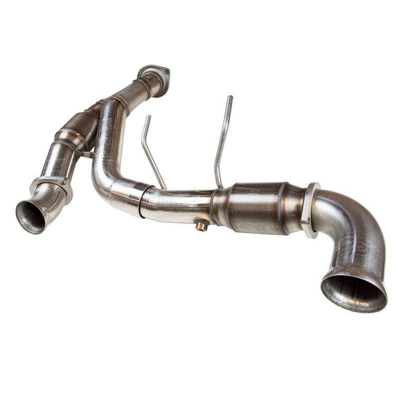 Kooks 11-14 Ford F-150 5.0L Coyote 3in SS Off Road w/ Race Cats Y-Pipe * Must Use Kooks Headers* Y Pipes Kooks Headers