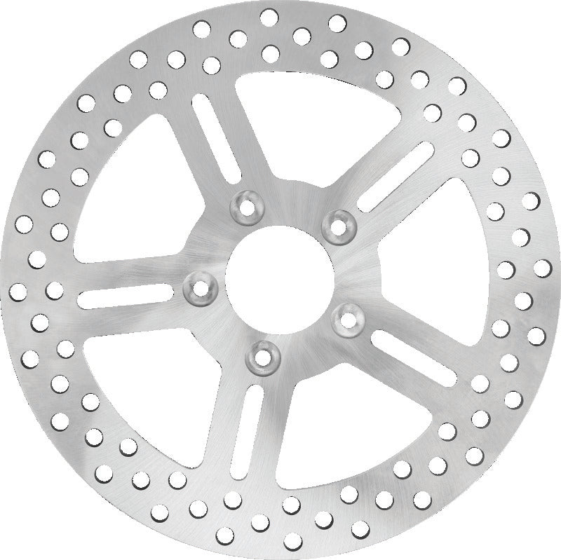 Performance Machine Disc 11.8 X .20/ 5 Spoke Stainless Steel Brake Rotors - Drilled Performance Machine