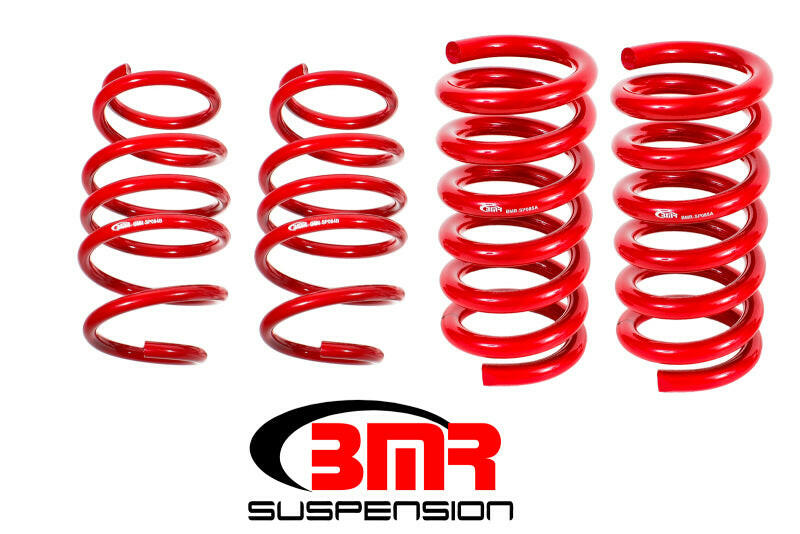 BMR 15-17 S550 Mustang Handling Version Lowering Springs (Set Of 4) - Red Lowering Springs BMR Suspension