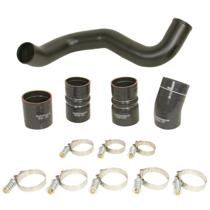 BD Diesel Intercooler Hose & Clamp Kit w/Intake Pipe - 2003-2007 Ford 6.0L PowerStroke Intercooler Pipe Kits BD Diesel
