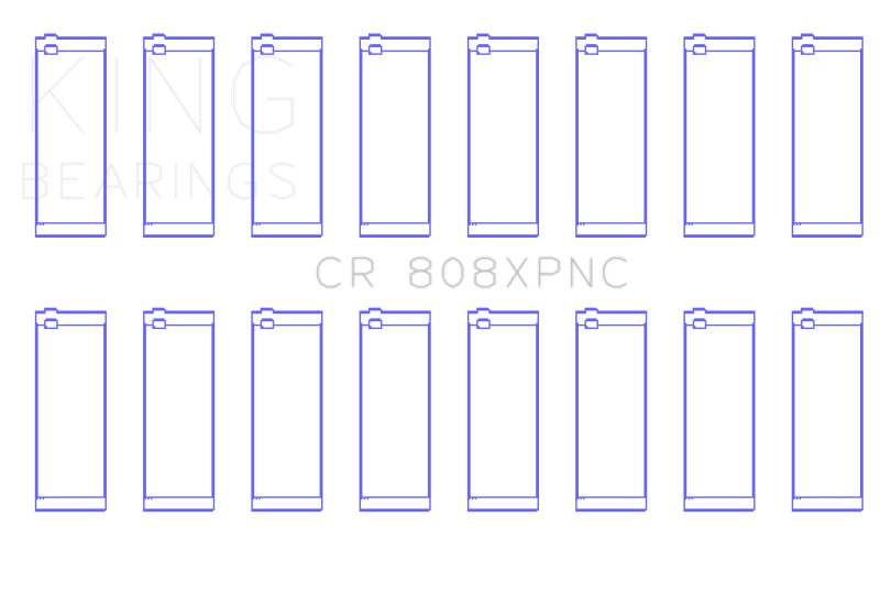 King Engine Bearings GM 369-502 Gen IV / V / VI Big Block Chevy Rod Bearing Set Bearings King Engine Bearings