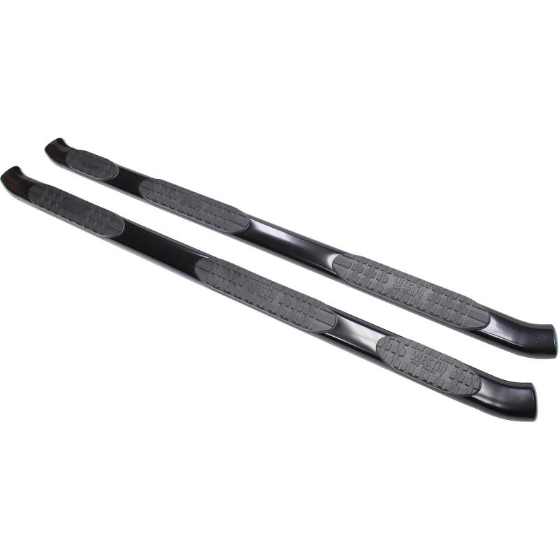 Westin 2007-2018 Toyota Tundra D-Cab (6.5 ft Bed) PRO TRAXX 5 WTW Oval Nerf Step Bars - Black Nerf Bars Westin