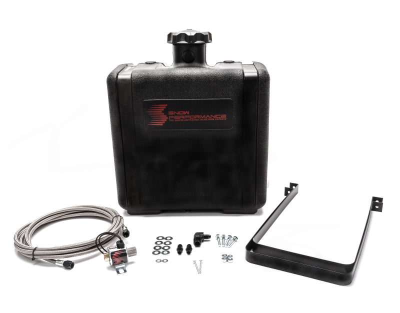 Snow Performance Water Tank Upgrade 7gal (w/Braided SS Line/Brackets/Solenoid/4AN Fittings) Reservoirs Snow Performance
