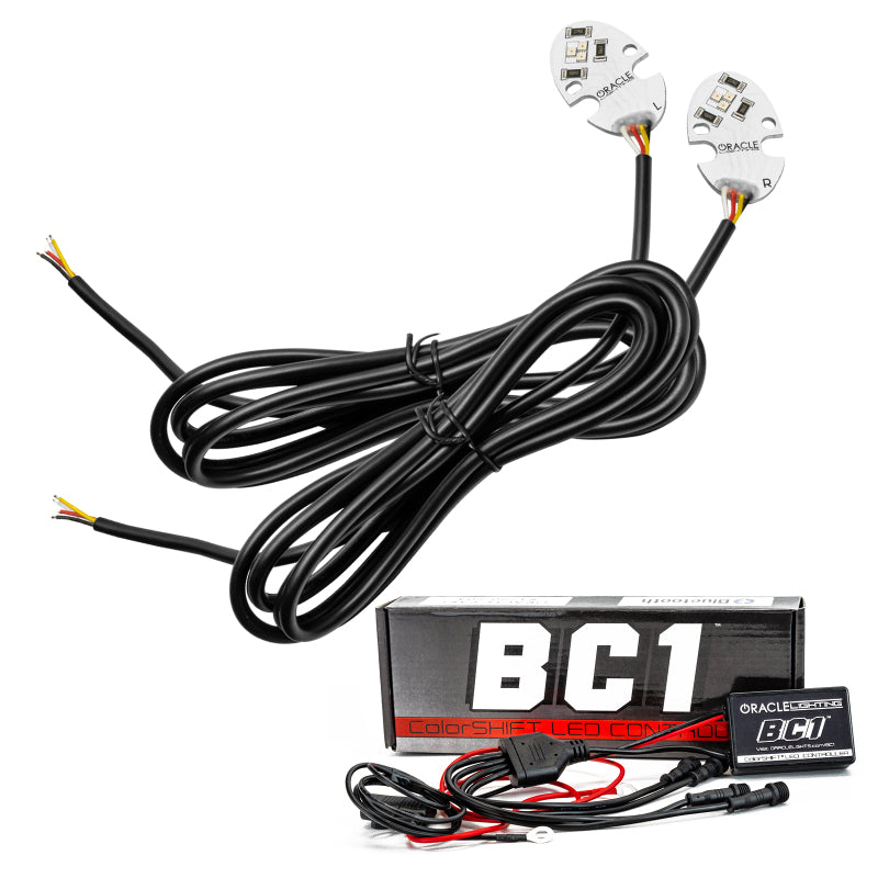 Oracle 17-21 Tesla Model 3 Headlight DRL Upgrade Kit - ColorSHIFT w/ BC1 Controller Headlights ORACLE Lighting