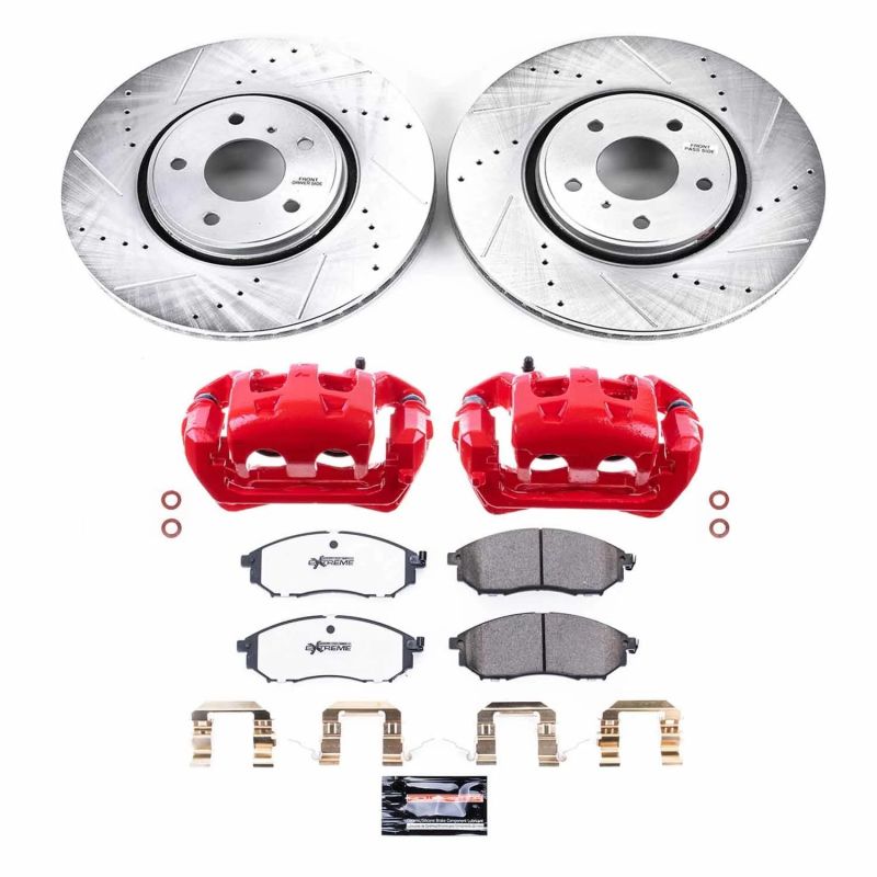 Power Stop 05-12 Infiniti FX35 Front Z26 Street Kit w/Calipers Brake Kits - Performance D&S PowerStop