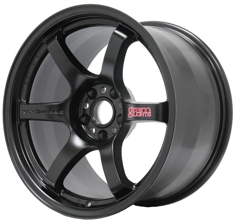Gram Lights 57DR 17x9.0 +12 5x114.3 Semi Gloss Black Wheel Wheels - Cast Gram Lights