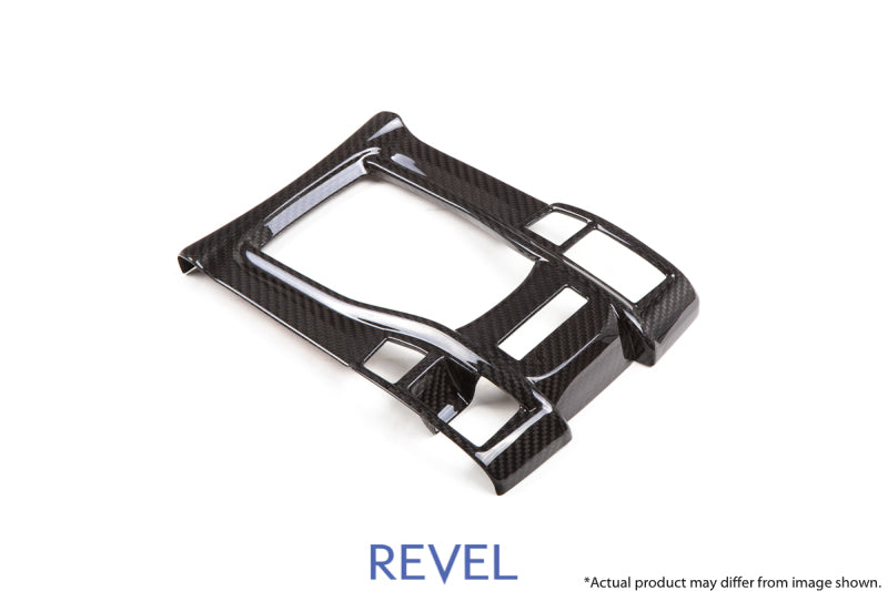 Revel GT Dry Carbon Shifter Panel Cover 17-18 Honda Civic Type-R - 1 Piece Carbon Accessories Revel