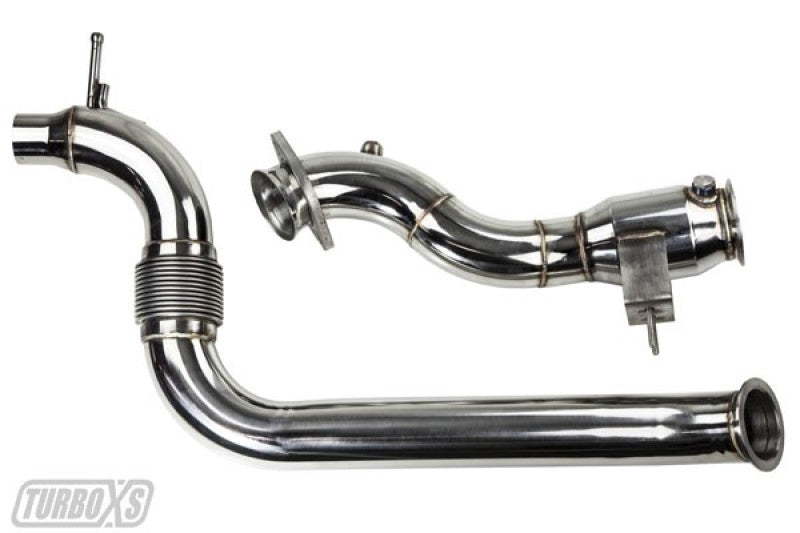 Turbo XS 2015+ Ford Mustang Ecoboost Downpipe w/ High Flow Catalytic Converter Downpipes Turbo XS