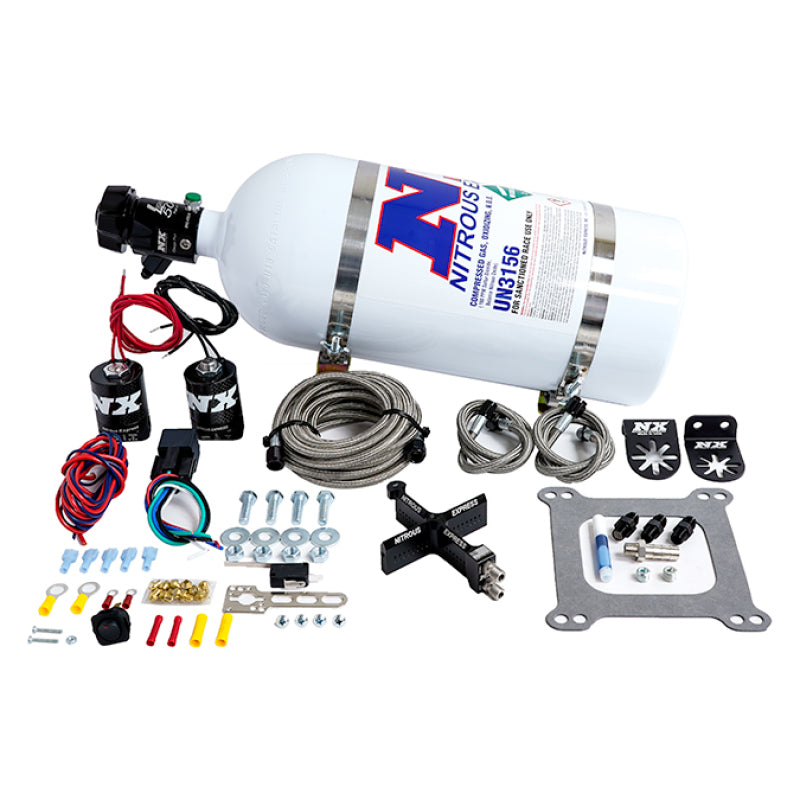 Nitrous Express 4150 Covert Crossbar Plate System Pro Power 100-500HP (10lb Bottle) Nitrous Plates Nitrous Express