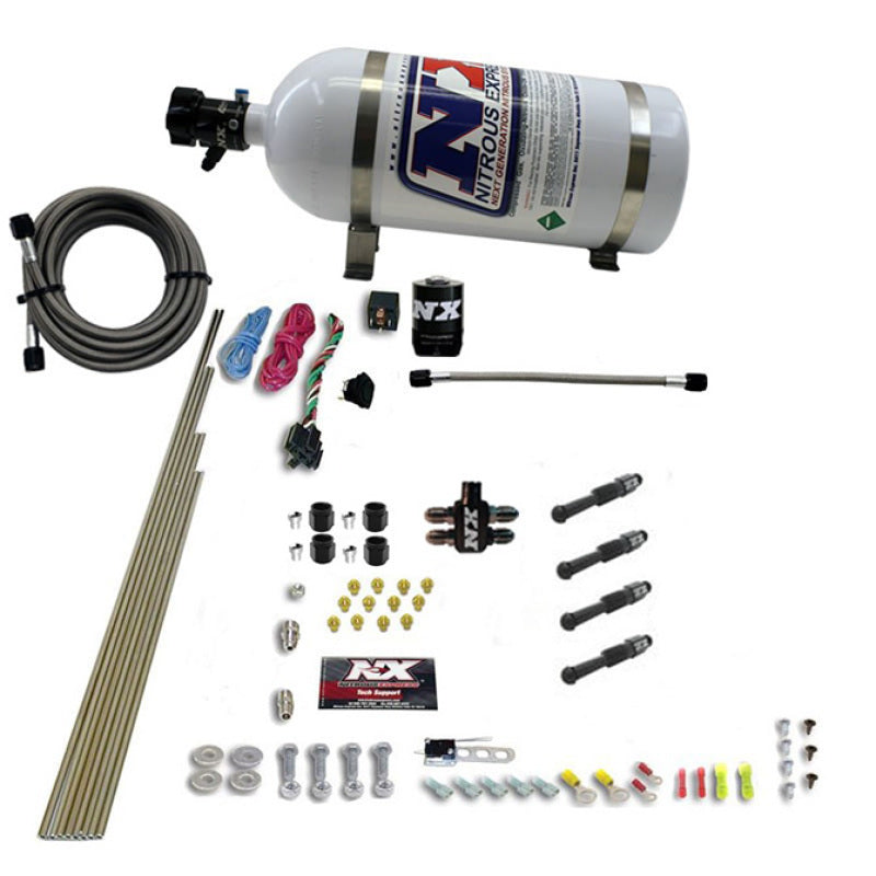 Nitrous Express Dry Direct Port Nitrous Kit 4 Cyl w/10lb Bottle Nitrous Systems Nitrous Express