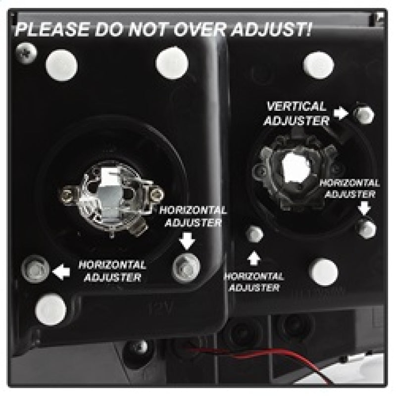 Spyder 02-05 Dodge Ram 1500 Light Bar Projector Headlights - Black (PRO-YD-DR02V2-LB-BK) Headlights SPYDER