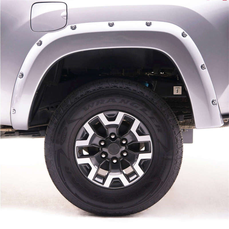EGR 16+ Toyota Tacoma w/Mudflap Bolt-On Look Color Match Fender Flares - Set - Silver Sky Fender Flares EGR