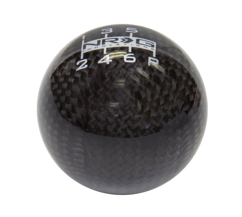 NRG Universal Ball Style Shift Knob - Black Carbon Fiber (6 Speed Pattern) Shift Knobs NRG