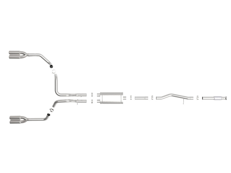 aFe Vulcan Series 3in 304SS Exhaust Cat-Back Exh w/ Pol Tips 2019 GM Silverado / Sierra 1500 V8-5.3L Catback aFe