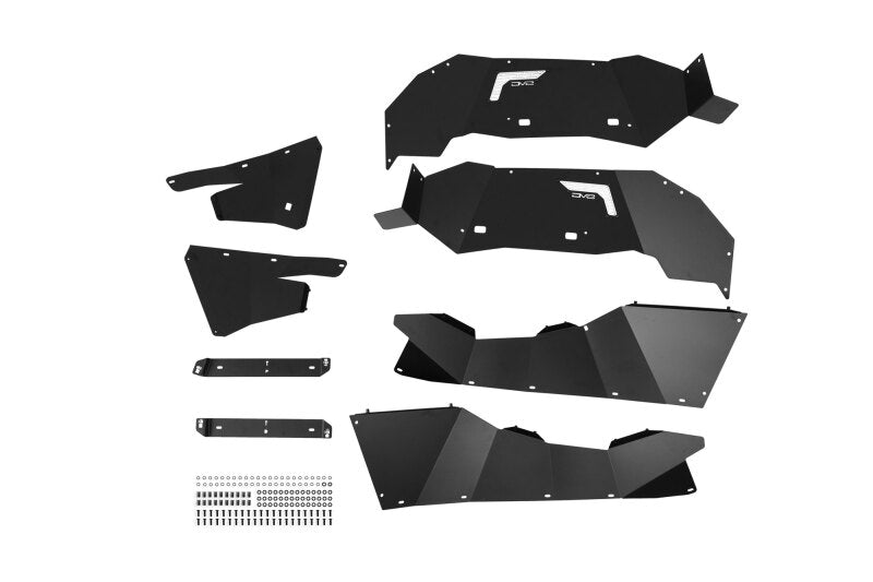 DV8 21-25 Ford Bronco Rear Aluminum Inner Fenders - Black Wheel Well Liners DV8 Offroad