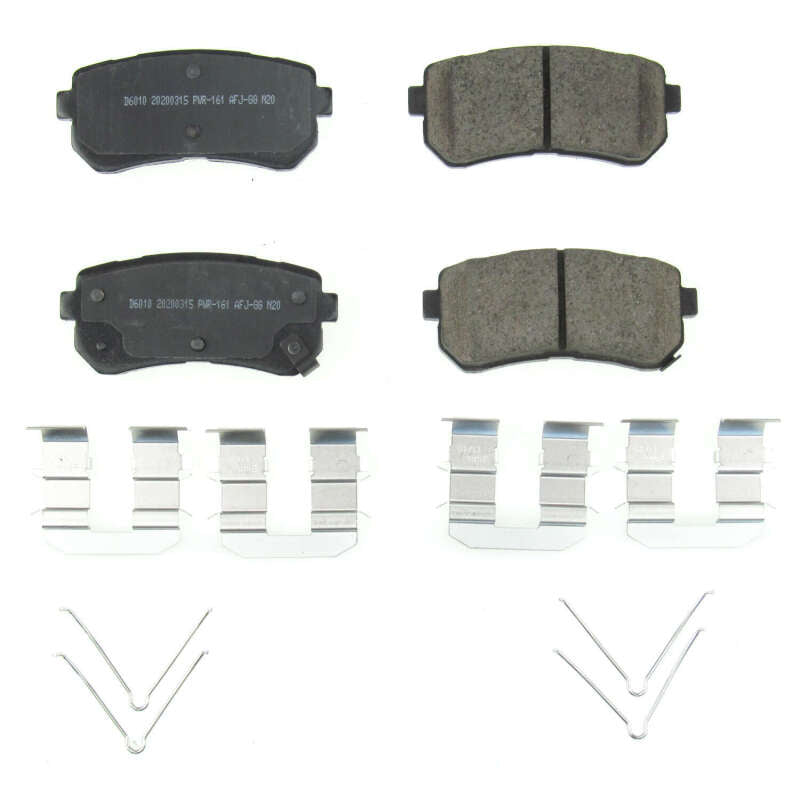 Power Stop 18-19 Hyundai Kona Rear Z17 Evolution Ceramic Brake Pads w/Hardware Brake Pads - OE PowerStop