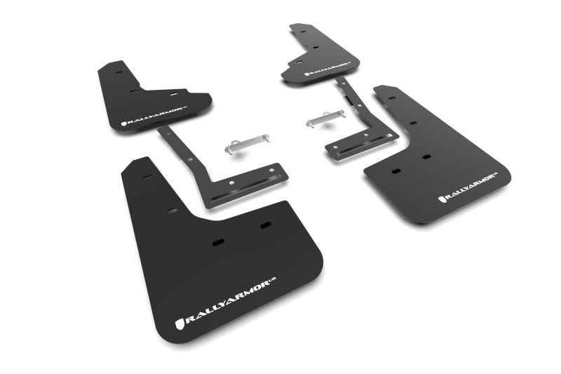 Rally Armor 2026+ Subaru Trailseeker Black UR Mud Flap w/White Logo Mud Flaps Rally Armor
