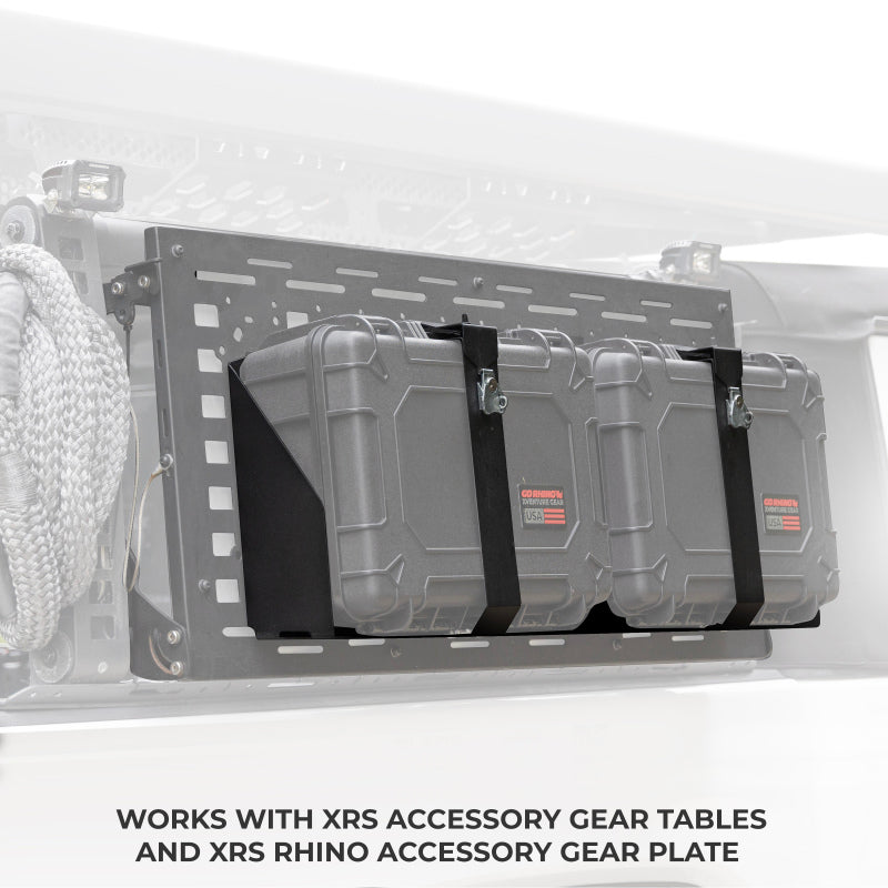 Go Rhino XVenture Gear Hard Case Mount Large 25in. (Mount ONLY for XRS/SRM Racks) - Tex. Blk Cargo Boxes & Bags Go Rhino