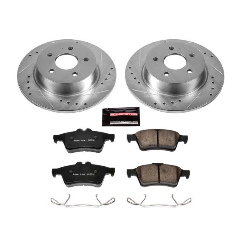 Power Stop 13-18 Ford C-Max Rear Z23 Evolution Sport Brake Kit Brake Kits - Performance D&S PowerStop