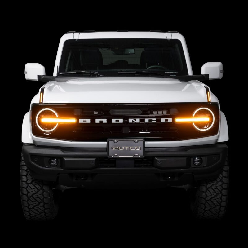 Putco 22-24 Ford Bronco Luminix DRL LED Light Hood Limb Riser (Factory Hood Side Hinge Replacments) Exterior Trim Putco