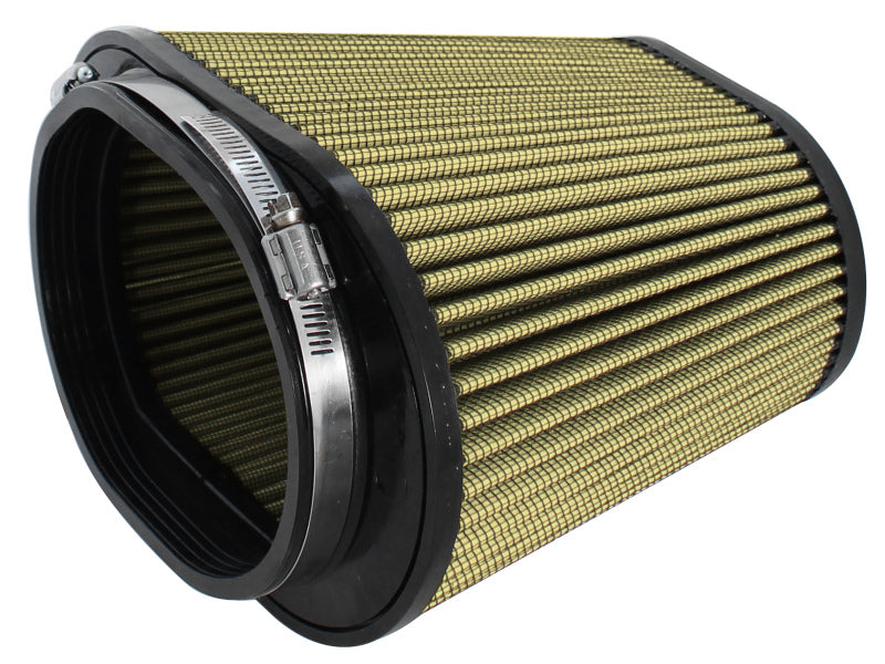 aFe Magnum FORCE Intake Filter w/Pro GUARD 7 (5-1/4x7)IN F x (6-3/8x10)IN B x (4-1/2x6-3/4)IN Tx8IN Air Filters - Universal Fit aFe