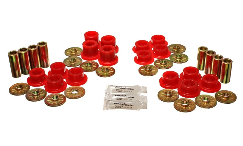 Energy Suspension 92-02 Dodge Viper Red Rear Control Arm Bushing Set Bushing Kits Energy Suspension
