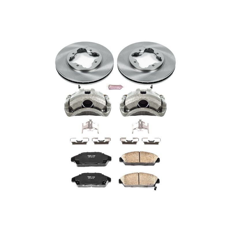 Power Stop 90-93 Honda Accord Front Autospecialty Brake Kit w/Calipers Brake Kits - OE PowerStop