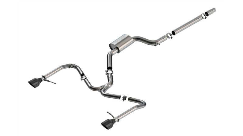 Borla 22-25 Volkswagen Jetta GLI S-type Cat-Back Exhaust w/ 5in Black Chrome Tips Catback Borla