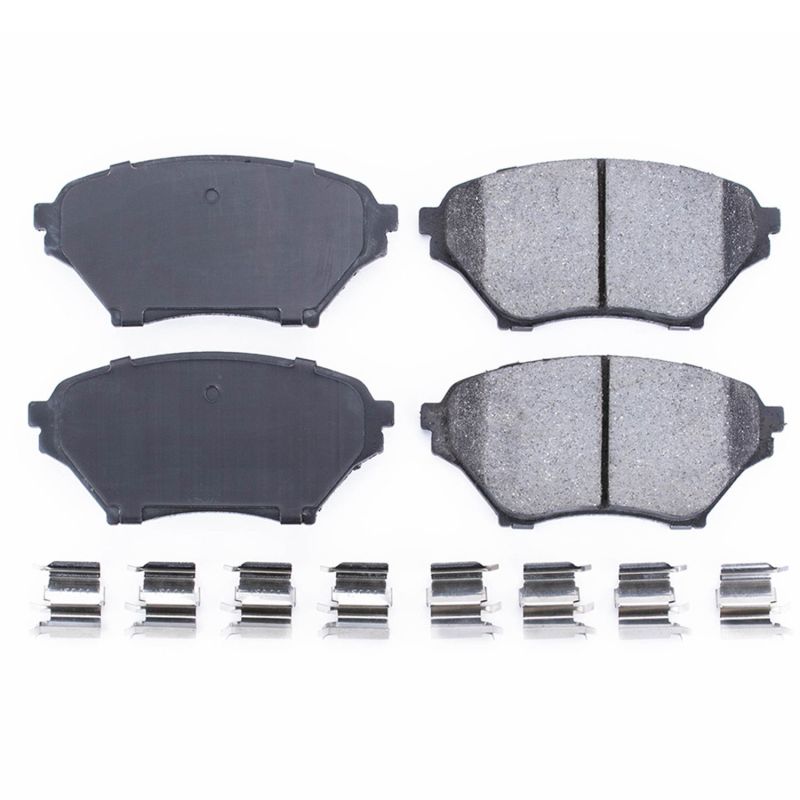 Power Stop 01-05 Mazda Miata Front Z17 Evolution Ceramic Brake Pads w/Hardware Brake Pads - OE PowerStop