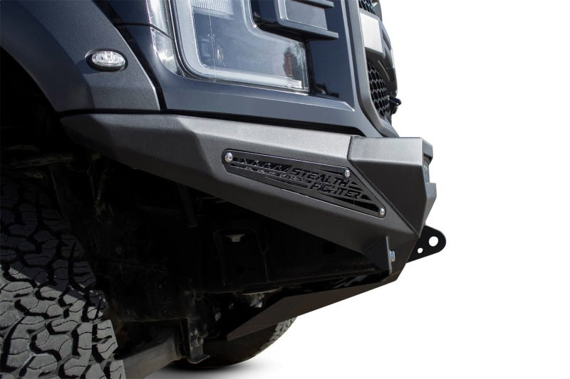 Addictive Desert Designs 17-18 Ford F-150 Raptor Stealth Fighter Front Bumper w/ Winch Mount Bumpers - Steel Addictive Desert Designs