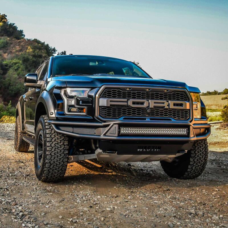 Westin 17-20 Ford F-150 Raptor Outlaw Front Bumper - Tex. Blk Bumpers - Steel Westin