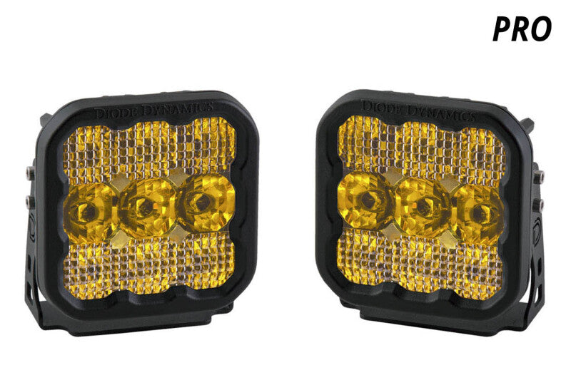 Diode Dynamics SS5 LED Pod Pro - Yellow Combo (Pair) Light Accessories and Wiring Diode Dynamics
