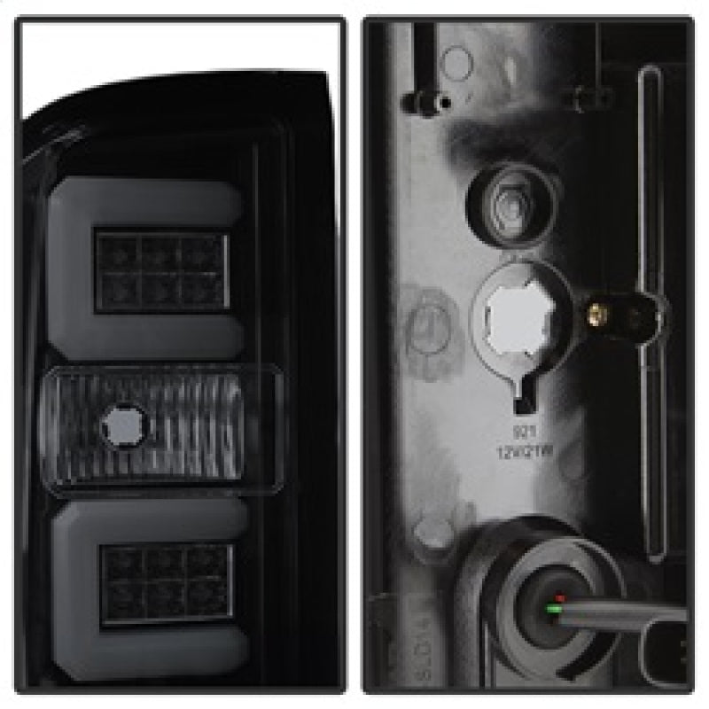 Spyder Chevy Silverado 16-17 Light Bar LED Tail Lights - Black Smoke ALT-YD-CS16-LED-BSM Tail Lights SPYDER